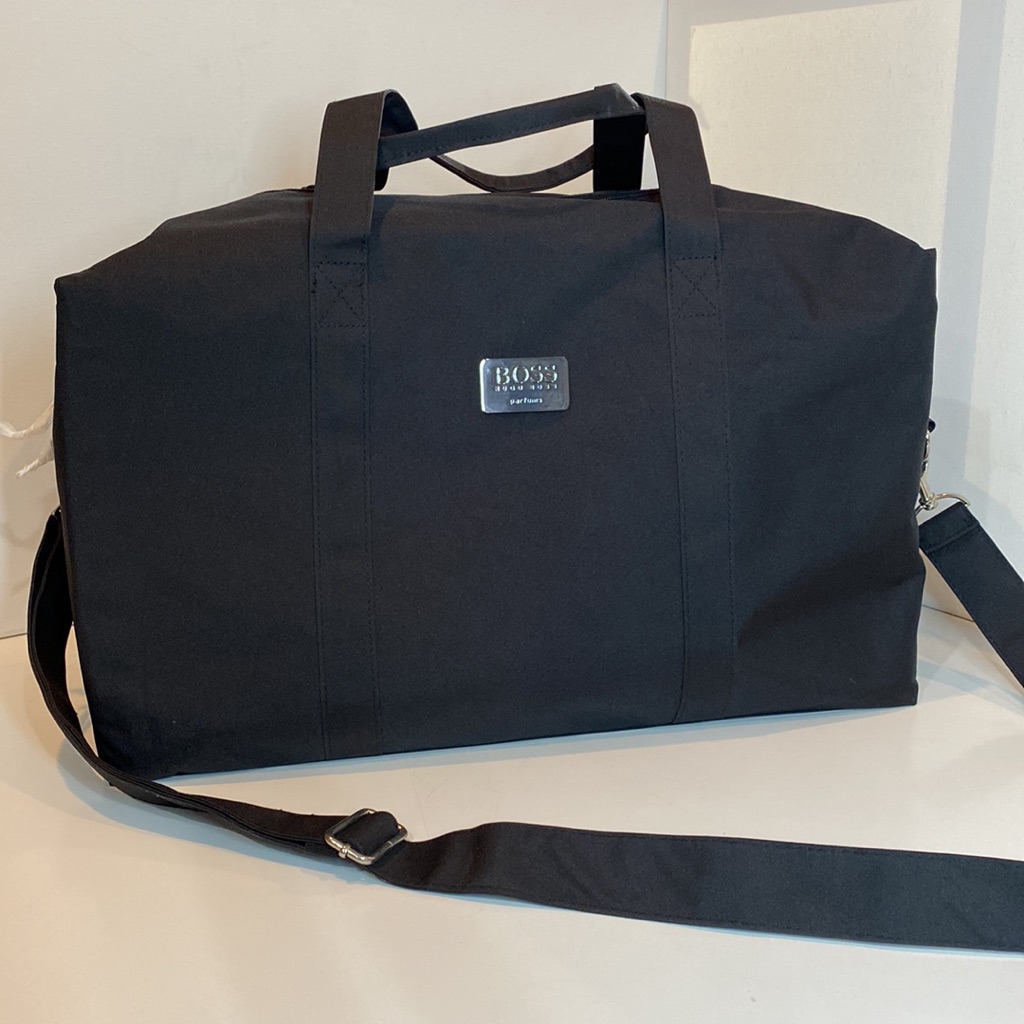 Boss Hugo Boss Black Technical Fabric Lined Duffle  Travel Bag Strap Brand New